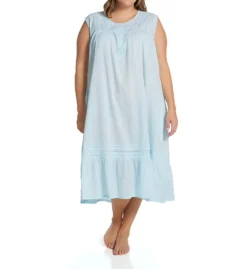 La Cera 100% Cotton Woven Crochet Sleeveless Gown 1250G -Simone Perele Bikinis Shop la cera lace01 1250g cs6