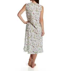 La Cera 100% Cotton Woven Sleeveless Nightgown 1277G -Simone Perele Bikinis Shop la cera lace01 1277g bs