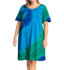 La Cera 100% Cotton Bold Knit Lounge Dress 2522 -Simone Perele Bikinis Shop la cera lace01 2522 cs6