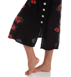 La Cera Sleeveless Rayon Floral Lounge Dress 2771 -Simone Perele Bikinis Shop la cera lace01 2771 cs1