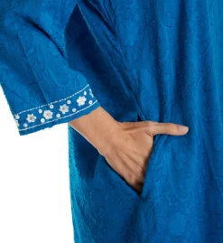 La Cera 100% Cotton Woven Embroidered Jacquard Caftan 3117 -Simone Perele Bikinis Shop la cera lace01 3117 cs2