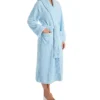 La Cera 100% Polyester Honeycomb Fleece Robe 8815