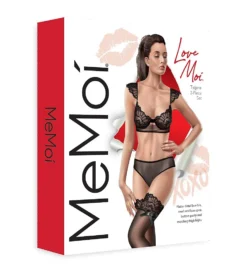 LoveMoi Tatjana Bra, Panty & Thigh Highs 3-Pc Set LOV1500 -Simone Perele Bikinis Shop lovemoi lmoi01 lov1500 cs1