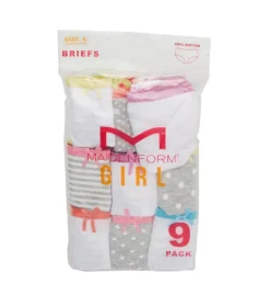 Maidenform Girl Brief Panty - 9 Pack 1270 -Simone Perele Bikinis Shop maidenform girl maig01 1270 cs1