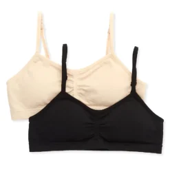 Maidenform Girl Seamfree Ruched Crop Bralette - 2 Pack H4350 -Simone Perele Bikinis Shop maidenform girl maig01 h4350 cs1