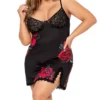 Mapale Plus Size Babydoll Thong 2 Pc Set 7438X