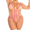 Mapale Plus Size Underwire Teddy 8714X