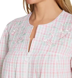 Miss Elaine Seersucker Long Gown 867601 -Simone Perele Bikinis Shop miss elaine miss01 867601 cs1