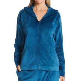 N By Natori Velour Hoodie Jacket NC9014