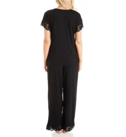 Natori Zen Floral 28" Short Sleeve PJ Set M76084 -Simone Perele Bikinis Shop natori nat001 m76084 bs