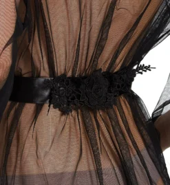 Oh La La Cheri Sydney Tulle Robe With Satin Sash 1174 -Simone Perele Bikinis Shop oh la la cheri ohla01 1174 cs1