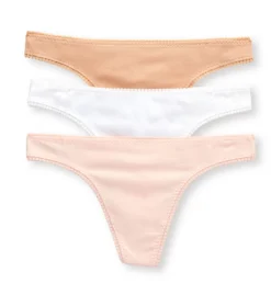 OnGossamer Cabana Cotton Hip G Thong - 3 Pack 1412P3 -Simone Perele Bikinis Shop ongossamer ong001 1412p3 cs2