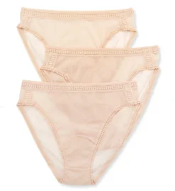 OnGossamer Mesh Hi Cut Brief Panties - 3 Pack 3012P3 -Simone Perele Bikinis Shop ongossamer ong001 3012p3 cs2
