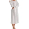 P-Jamas Isabel Smocked Long Sleeve Nightgown Isabel