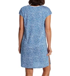 P-Jamas Sweet Leopards Denim Cap Sleeve Chemise SLD-03 -Simone Perele Bikinis Shop p jamas pj001 sld 03 bs