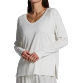 PJ Harlow Rib Long Sleeve V-Neck With Side Slits FRANKIE
