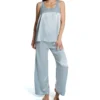 PJ Harlow Jolie Satin Pant With Laura Satin Tank Set PW040