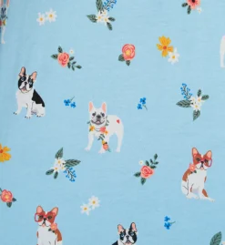 PJ Salvage Playful Prints Spring Pups PJ Set With Headband RHPLPJS -Simone Perele Bikinis Shop pj salvage pjsa01 rhplpjs cs1