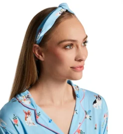 PJ Salvage Playful Prints Spring Pups PJ Set With Headband RHPLPJS -Simone Perele Bikinis Shop pj salvage pjsa01 rhplpjs cs3