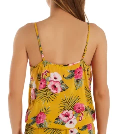 PJ Salvage Tahitian Tropics Button Front Camisole ROTTC -Simone Perele Bikinis Shop pj salvage pjsa01 rottc bs