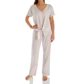 PJ Salvage Washed Ashore Striped Button Front Top ROWAT1 -Simone Perele Bikinis Shop pj salvage pjsa01 rowat1 cs2