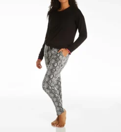 PJ Salvage French Terry Snake Print Pant RUCNP4 -Simone Perele Bikinis Shop pj salvage pjsa01 rucnp4 cs1