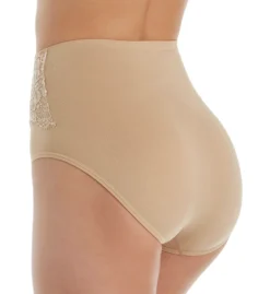 Rhonda Shear Seamless High Waist Lace Trim Brief Panty 4221 -Simone Perele Bikinis Shop rhonda shear rhon01 4221 bs
