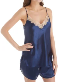 Shadowline Charming Satin Camisole And Tap Set 4506
