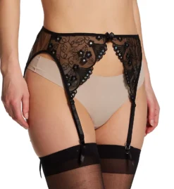 Shirley Of Hollywood Embroidered Garter Belt 677 -Simone Perele Bikinis Shop shirley of hollywood shir01 677 cs1