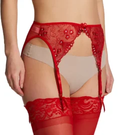 Shirley Of Hollywood Embroidered Garter Belt 677 -Simone Perele Bikinis Shop shirley of hollywood shir01 677 cs3