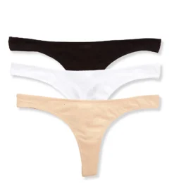 Skin Organic Pima Cotton Thong - 3 Pack OJT3R -Simone Perele Bikinis Shop skin skn01 ojt3r cs2