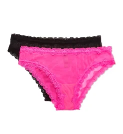 Smart And Sexy Lace Trim Cheeky Panty - 2 Pack SA1377 -Simone Perele Bikinis Shop smart and sexy ssxy01 sa1377 cs2