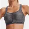 Under Armour Armour High Crossback Wireless Zip Sports Bra 1360573