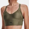 Under Armour HeatGear Infinity Medium Impact Ribbed Sports Bra 1365772