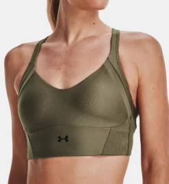 Under Armour HeatGear Infinity Medium Impact Ribbed Sports Bra 1365772