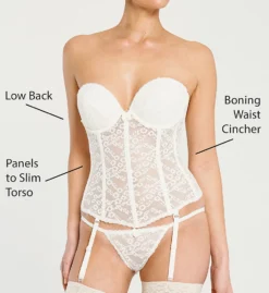 Va Bien Lace Low Back Bustier With Garters 7474 -Simone Perele Bikinis Shop va bien vab001 7474 cs6