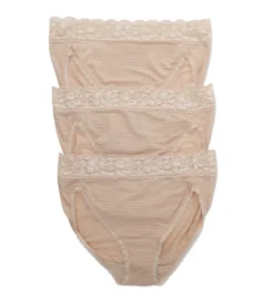 Vanity Fair Flattering Lace Hi Cut Brief Panty - 3 Pack 13383 -Simone Perele Bikinis Shop vanity fair vf001 13383 cs2