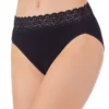 Vanity Fair Flattering Lace Cotton Stretch Hi-Cut Brief Panty 13395