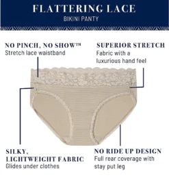 Vanity Fair Flattering Lace Bikini Panty 18285 -Simone Perele Bikinis Shop vanity fair vf001 18285 cs6