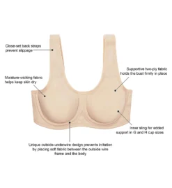 Wacoal Simone Underwire Sports Bra 855170 -Simone Perele Bikinis Shop wacoal wac001 855170 cs2