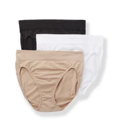 Warner's No Pinching No Problems Seamless Hi-Cut Panty-3 Pk 5501PPK -Simone Perele Bikinis Shop warners warn01 5501ppk cs2